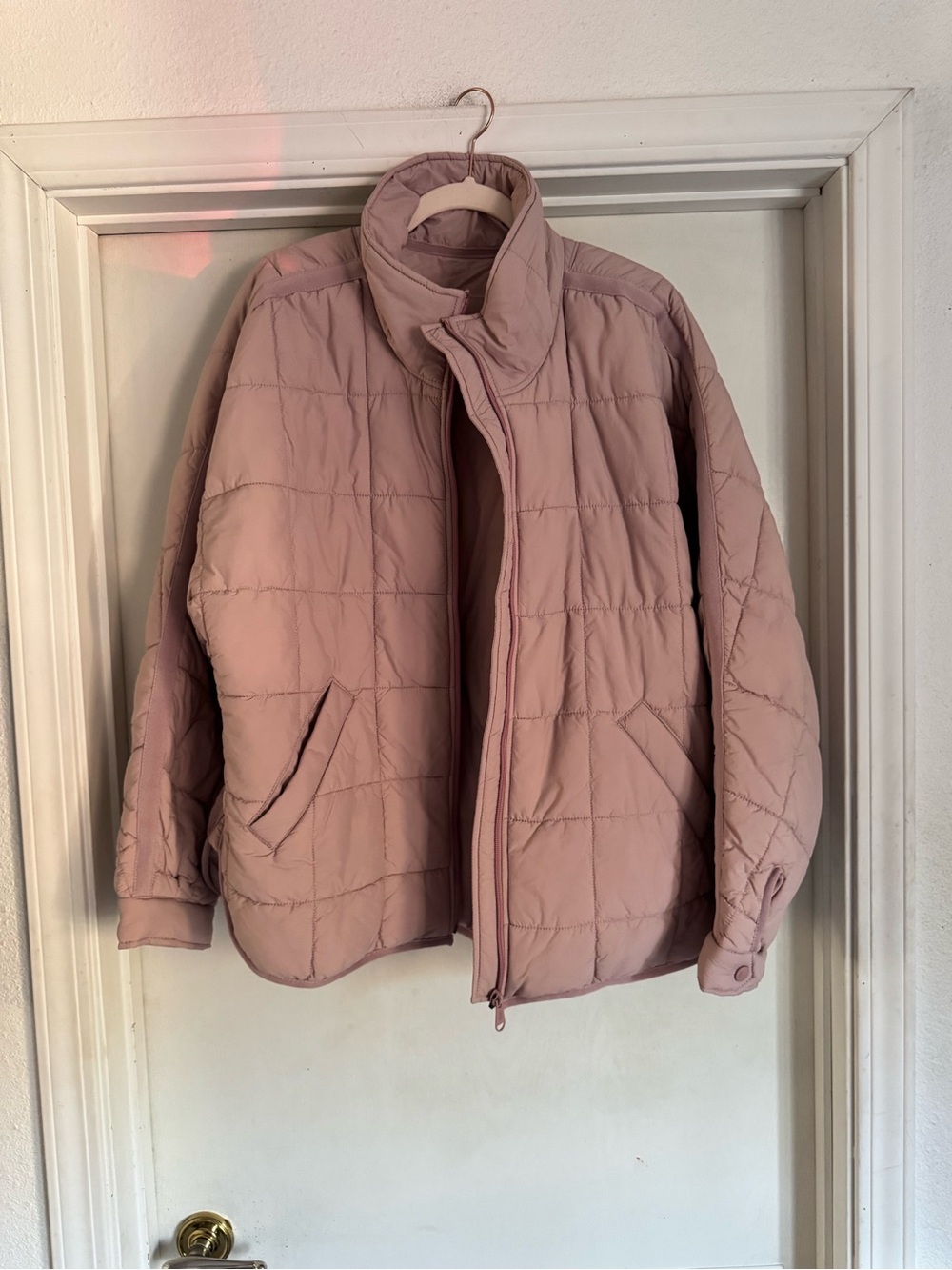 NWOT FP Movement by Free People Pippa Packable Puffer Jacket Mauve Swoon XL - Picture 4 of 16